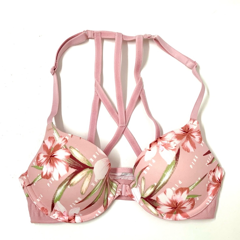Victoria Secret Pink Strappy Racerback Bra